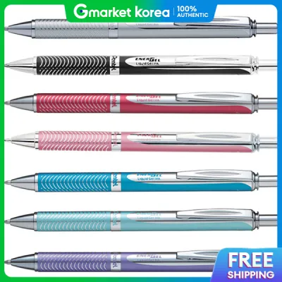 Pentel Energel Metal 0.7 Bl407 Retractable Gel Ink Pen