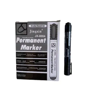 Permanent Marker Black 12PCS