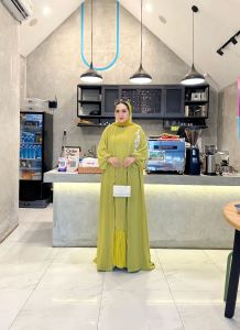 By Antunna Hamim Dress Inner Outer Bahan Crinkle Tile Busui Friendly