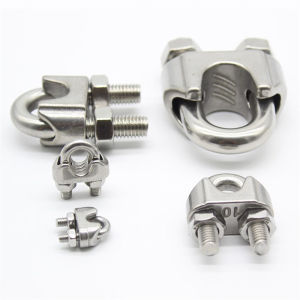 5PCs 2-12mm Stainless Steel Wire Rope Clip Cable Clamp U-shaped Wire Rope Clamp U-clamp Heavy Duty