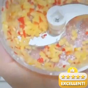 Máy Xay Tỏi Ớt Rau Củ Quả Kéo Tay Phù Hợp Cho Nhà Bếp