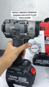XAPR AP101+ Impact Wrench torsi 650NM 1/2inch APR standart Pembuka Baut roda motor dan mobil cvt GARANSI RESMI