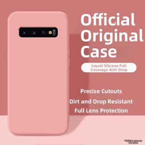 imobile | Suitable for Samsung S10 mobile phone case galaxys10+ new S10E liquid silicone 10 ten samsungs yellow protective case plus all-inclusive anti-fall 10 plus SM4G5G104G105G soft shell