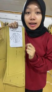 Pola Kebaya Kutu Baru Dewasa & Pola Baju Wanita Lengkap