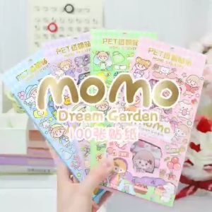 ISI 100 - STIKER 2D BOX TINGGI SANRIO FROZEN KURUMI MOMO PRINCESS PONY DISNEY BOX TINGGI DREAM GARDEN PARTY KARAKTER KOREA 2D AESTHETIC STICKER LUCU