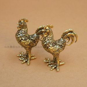 Đồ Trang Trí Gà Đồng Nguyên Chất Phiên Bản Nâng Cấp 5cm Đồ Chơi Trà Đạo Đồ Trang Trí Động Vật Chủ Năm