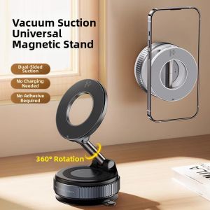 Piple | Vacuum Suction Magnetic Car Phone Holder Portable Desk Foldable Wall Bath Kitchen MagSafe Mount