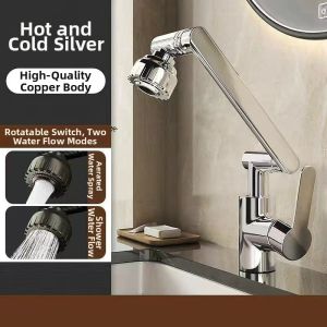 360 Rotation Faucet for Kitchen and Bathroom Hot and Cold