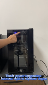 【24 Hour Shipping】12-Bottle Wine Chiller | Compact & Quiet | Touch Control | Silent Operation | Wine Cooler