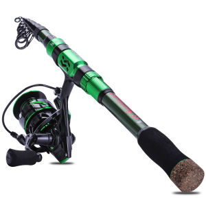 Sougayilang | Sougayilang Fishing Rod Reel Combo 1.8-3.0m 24 Ton Carbon Fibre Telescopic Fishing Rod 1000-4000 12+1BB Spinning Reels Set Pesca