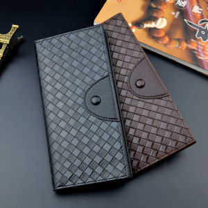 JIFANPAUL | Long Wallet with Vintage Weaving Pattern Large Capacity Multiple Card Slots