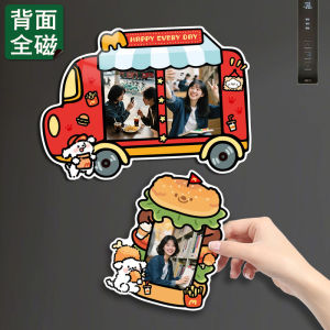 Magnetic Photo Frame Mini Card Decorative Sticker Fridge Magnet Creative Instant Camera 3 Inch 5 Inch 6 Inch Picture Display