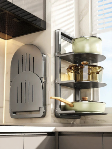 DIBIOU | Wall-mounted Multifunctional Kitchen Pot Rack Shelf