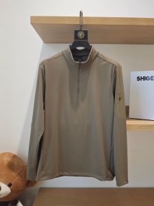 Áo Thun Nam Dài Tay Thể Thao Thường Ngày Mùa Xuân 2025 Cổ Đứng Khóa Kéo Thường Ngày Áo Lót Ngoài Trời Thể Thao