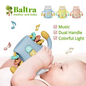 Baltra Baby Musical Feeding Bottle Pacifier Newborn Soft Teether Rattles Educational Toy 0-12M With Music