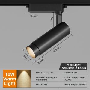 PNTU | Energy-saving Focused COB LED Track Light