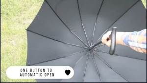 Windproof Crutch Umbrella Walking Stick Elderly Mobility Support Rain Defense
