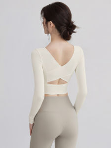 VOJ | Fall New Long Sleeve Padded Yoga Top