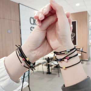Corinna Texture Head Rope Bracelet Dual-purpose Rubber Band Hair Rope Simple And Versatile Hair Accessories
