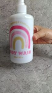 Botol Tempat Sabun Cair Shampoo Pump Dispenser Sabun Shampoo Aesthetic 500ml Kids Edition Rainbow