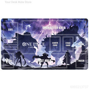 Bandai | Anime One Piece TCG Playmat with Life Cost Deck ZonesWaterproof Aesthetic Office Keyboard Pad