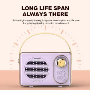 Loa Bluetooth Retro Loa Siêu Trầm Mini Cổ Điển Âm Thanh Nổi Máy Nghe Nhạc Du Lịch Di Động