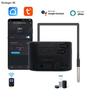 Tuya Smart WiFi Temperature Switch 10A 220V Controller 2000W Intelligent Thermostat Work With 433MHz RF Alexa Google Home