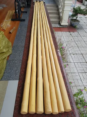 Gậy WUSHU - Chuẩn Thi Đấu Quốc Gia (1m5 - 2m) - Gỗ Bạch lạp (LOẠI NGUYÊN DA - Đầu To Đầu Nhỏ)