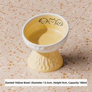 7o | Ceramic Elevated Neck Protecting Pet Bowl