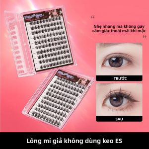 Mi Giả BQI 5D Dung Tích Lớn Không Cần Keo Từng Cụm Vẻ Tự Nhiên Thích Hợp Sử Dụng Hàng Ngày Chất Liệu Tóc Tổng Hợp Từng Sợi Riêng Lẻ