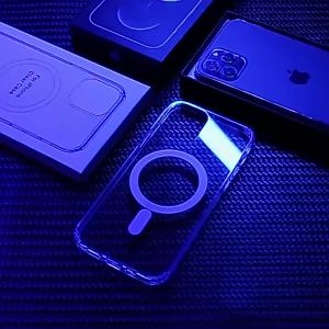 Ốp Lưng Sạc Không Dây Trong Suốt Từ Tính Cho iPhone 11/12/13/14/15/16/17 Air Pro Max Plus Mini - Vỏ PC Chống Sốc Với Tính Năng Chống Xước