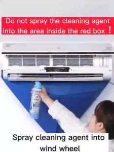 Air Conditioner Cleaning Kit Air Conditioner Water Bag Cleaning Dust Washing Cover Clean Waterproof Air Conditioner Cleaning Kit