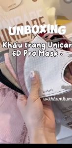 Thùng 50 Chiếc Khẩu Trang 6D Unicare Pro Mask - Chính Hãng Công Ty Unimask - Accessories Phụ Kiện Accessories Phụ Kiện