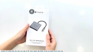Hub USB-C Mophie 3 in 1 - 409912327 [Nhập khẩu & Phân phối chính hãng bảo hành 2 năm]