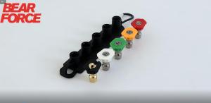 เครื่องซักผ้าความดันหัวฉีดสเปรย์เครื่องซักผ้ารถยนต์ Quick Connect Tips หัวฉีด1/4 "เข็มขัดคลิปหัวฉีดผู้ถือเคล็ดลับชุด1/4" Quick Tips