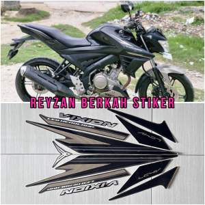 Stiker Striping Lis Body Yamaha Vixion New Facelift 2017 2018 Hitam Dof