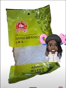 เกลือทะเล  200กรัม  ตรามือที่1