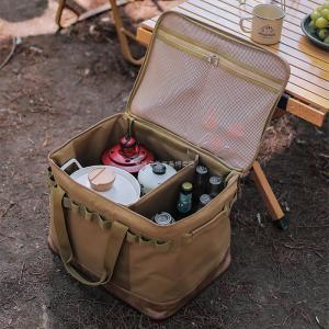 Outdoor Folding Storage Box Picnic Camping Equipment Storage Box Tableware Kitchenware Field Tactics Cosmetics Bag Large Straight Hair