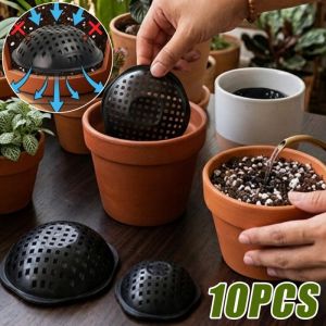 10Pcs New-Style Plant Pot Liners Filter Mesh Drainage Covers Leak-Proof Breathable Water-Permeable Covers Mesh Pads