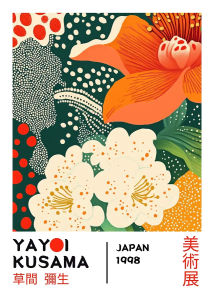 Kayou | Japanese Famous Artist Yayoi Kusama Polka Dot 5D Diamond Painting Cross Stitch Mosaic Kits Home Decoration Wall DIY