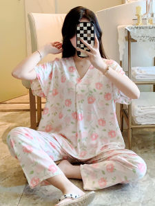 KASIHAN | Summer Lightweight Womens Cotton-blend Sleepwear Set