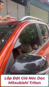 Giá Nóc Dọc Triton 2015 2016 2017 2018 2019 2020 2021 2022 2023 2024 Hợp Kim Nhôm - Giá Nóc Mitsubishi Triton 2015/2024