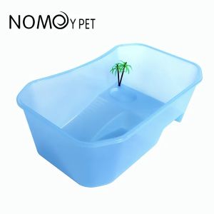 Reptile Turtle Tortoise Vivarium Aquarium Tank Basking Ramp Breeding Tank Turtle HabitatBox(/) (Small Size)