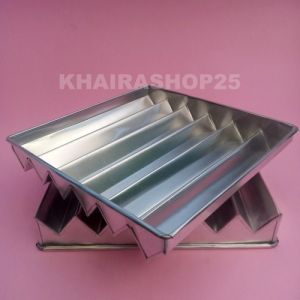 Isi 2 pcs Loyang zigzag lapsur lekuk 20x20 22x22 Loyang bolu gulung Loyang spiku gerigi besar