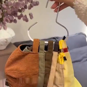 MD-C1403 Gantungan Cincin Penyimpanan Tas Topi Syal Anti Slip Kait Dasi Organizer Gantungan Dinding