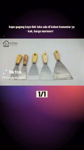 Kape scrapers skrap gagang kayu