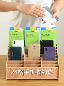 12/24 Grid Susun Rak Tempat HP: Rak HP Banyak, Manajemen Penyimpanan & Kotak Case HP