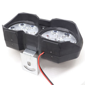 Dual Lamp 12V Motorcycle Headlights Universal White Super Bright Working Front Light 10W LED Scooters Spotlight Moto Fog Lampht