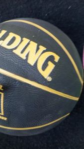 Basket Rubber Spalding Hitam Size 7 Murah Berkualitas