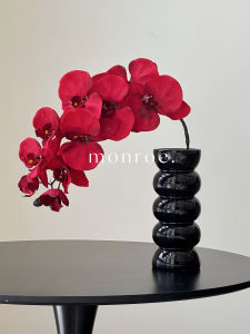 Red Color Scheme Artificial Flowers Christmas New Year Bouquet Decorative Accessories Wedding Bedroom Arrangement Silk Flowers